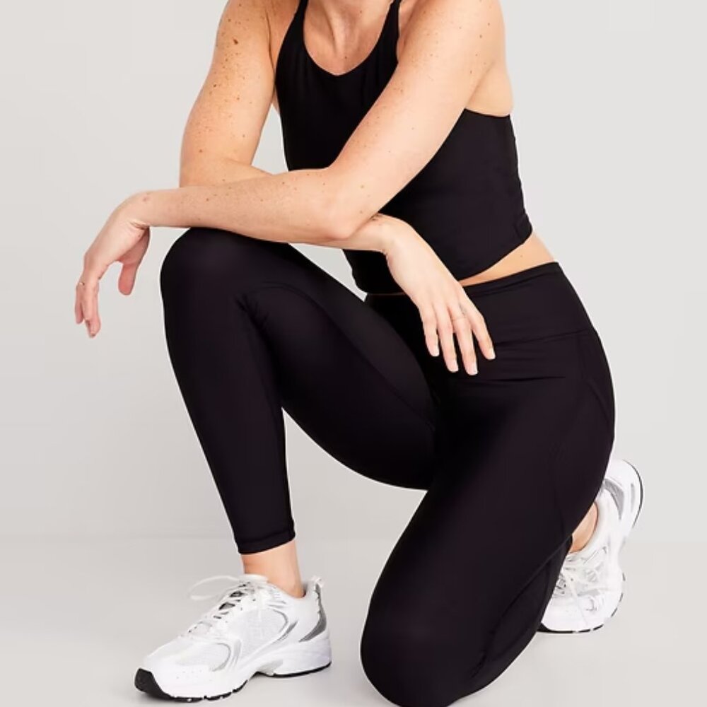 Old Navy Size Medium High-Rise Leggings 7/8 Ankle Powersoft